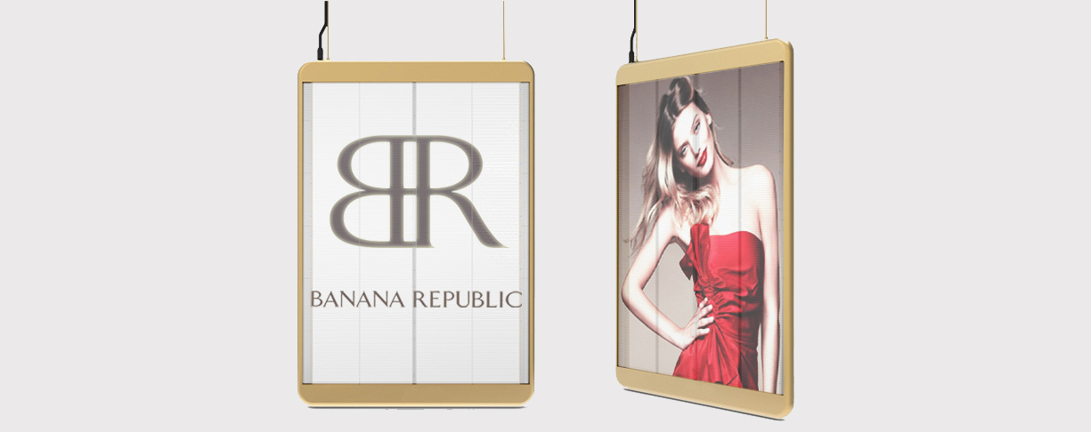 High Transparency Shop Window Transparent Poster LED Screen