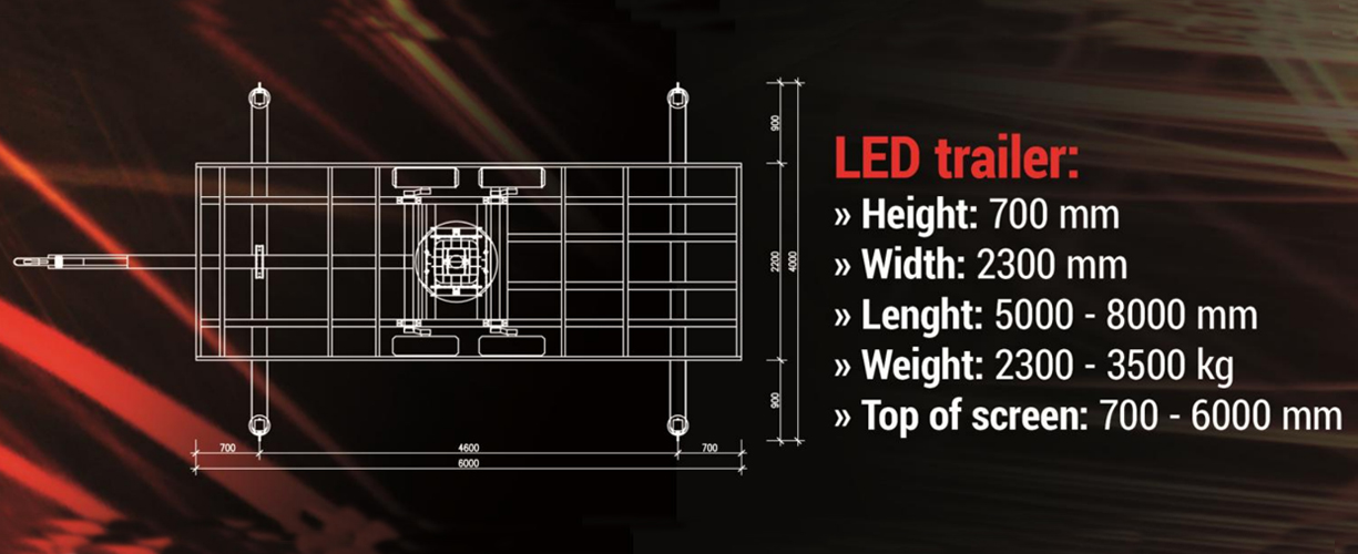 HD Outdoor Mobile Trailer LED Screen