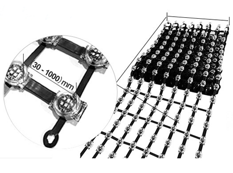 Mesh Flexible LED Curtain Display
