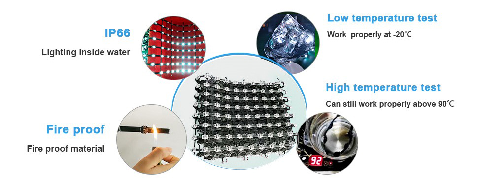 Customized Mesh Flexible LED Curtain Display
