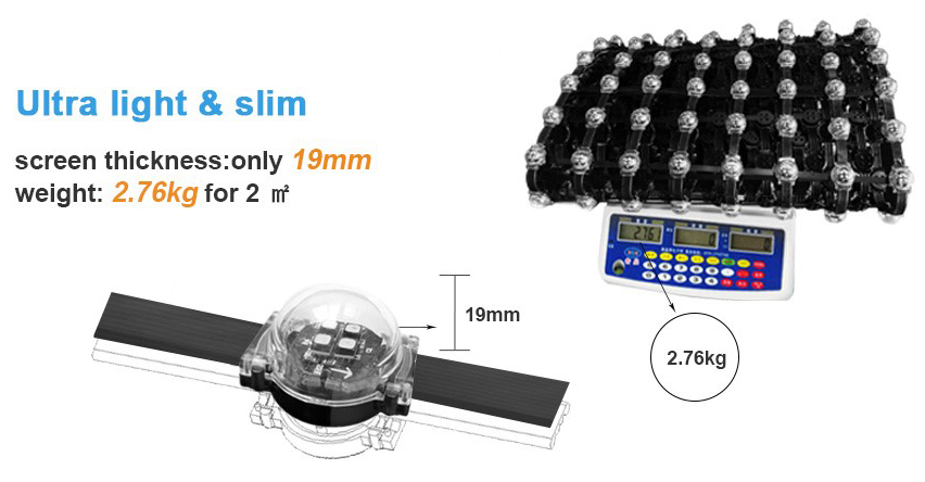 Customized Mesh Flexible LED Curtain Display