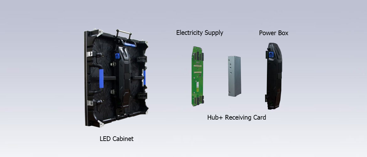 Indoor Rental LED Display S1 Series 500*500mm Quick Swappable Power Box