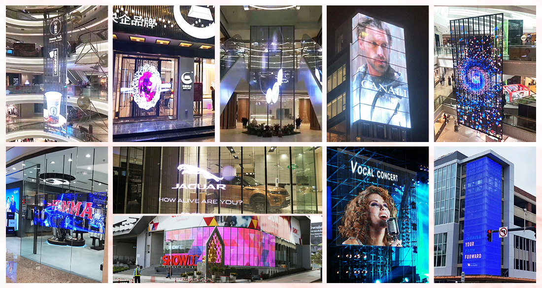 Glass LED display