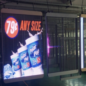 Window Transparent Poster LED Screen